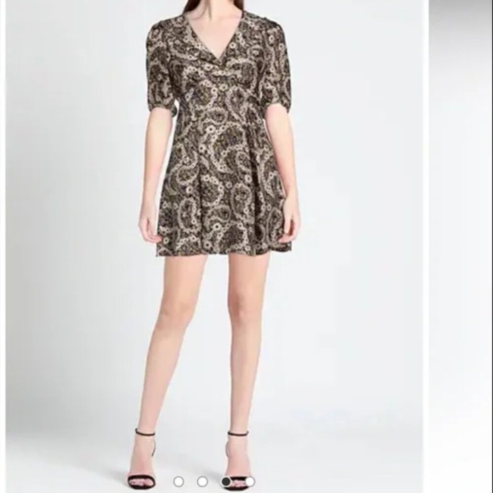 SANDRO 100% silk mini dress